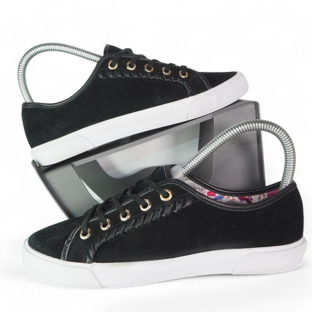Jack Rogers Carter Suede Casual Shoes Black / White‎ Women's 6M